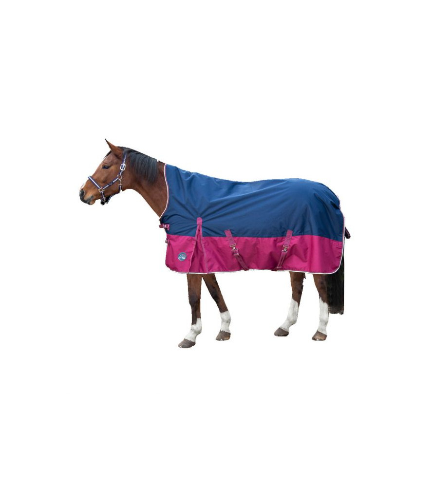 HKM Couverture Imprimée Hobby Horsing Bleu Marine Étoilée - Accessoire Parfait Pour Cheval De Loisir